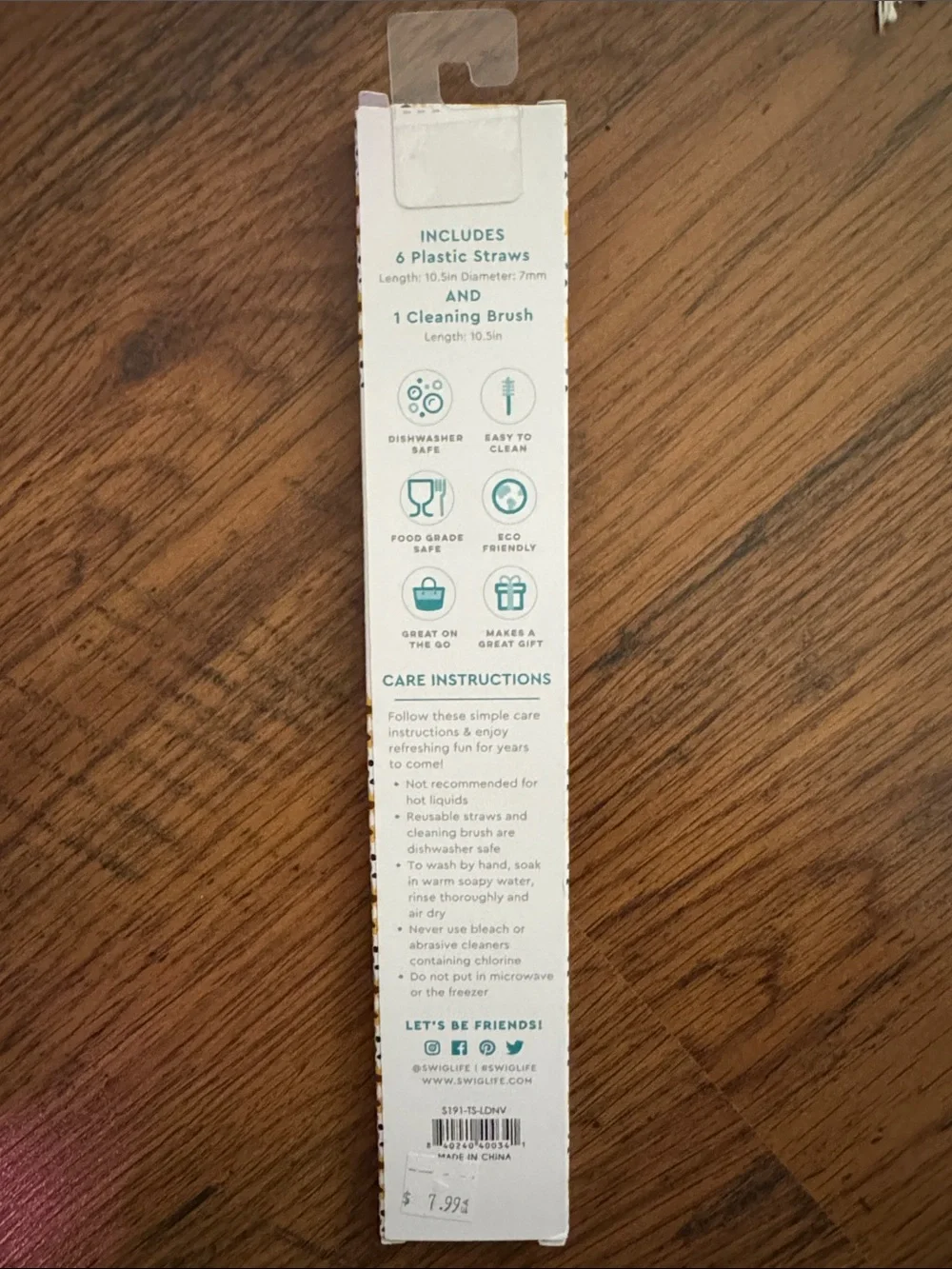Lazy Daisy reusable straw